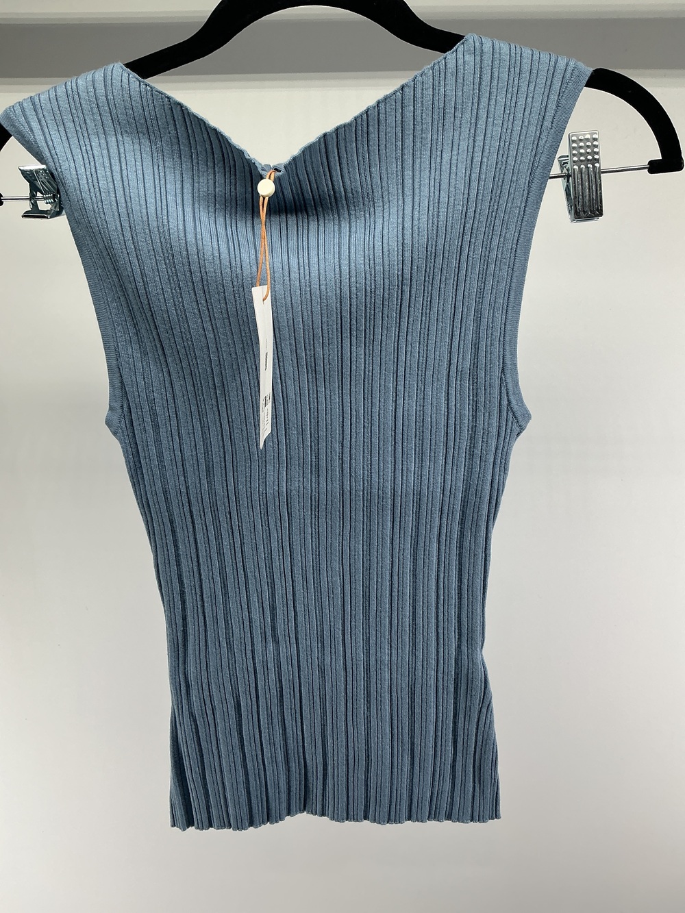 Cotton Cashmere Ribbed Tank